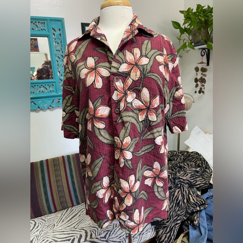 Mens Tommy Bahama Silk Shirt S